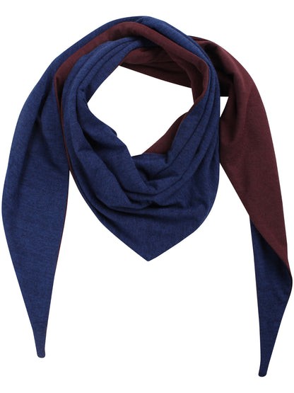 ESS - Danerooster Wool Scarf Dark Wine/Deep Blue