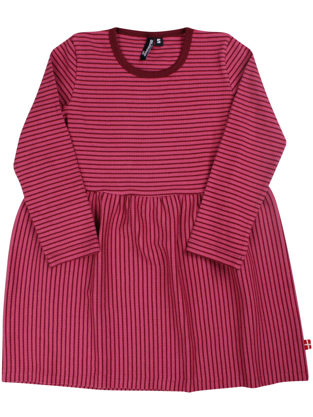 ESS - Danesjov Ribbing Dress Dark Cherry/Berry Compote