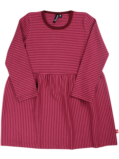 ESS - Danesjov Ribbing Dress Dark Cherry/Berry Compote