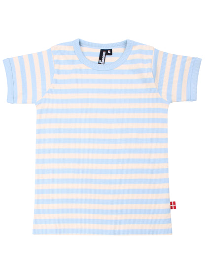 ESS - Danesoda Ribbing Tee Chalk/Cold Sky