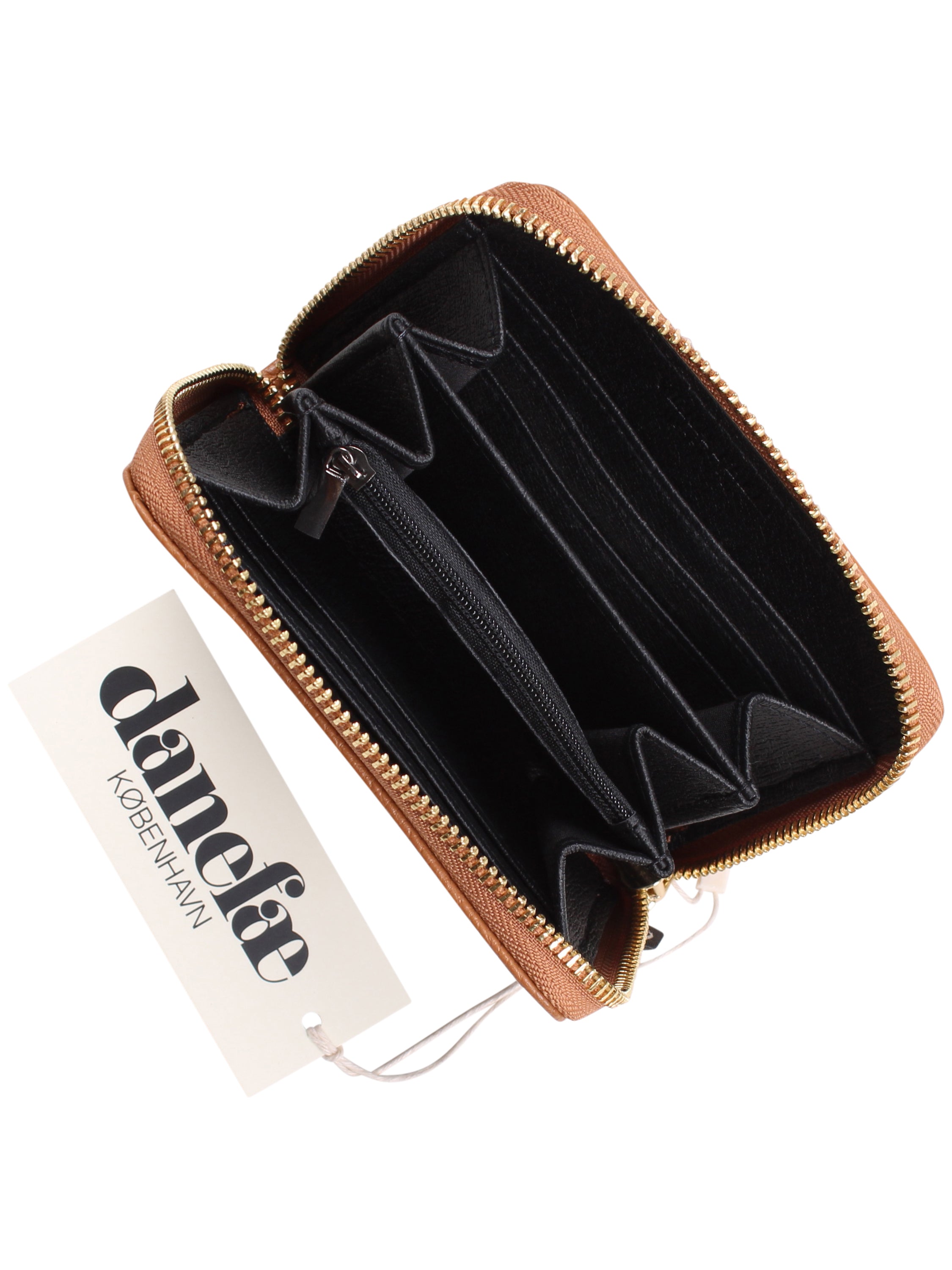 ESS - Danesortedam Leather Zip-Wallet Naturel
