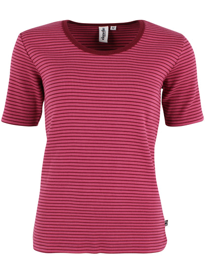 ESS - Danefriend Ribbing Tee Dark Cherry/Berry Compote