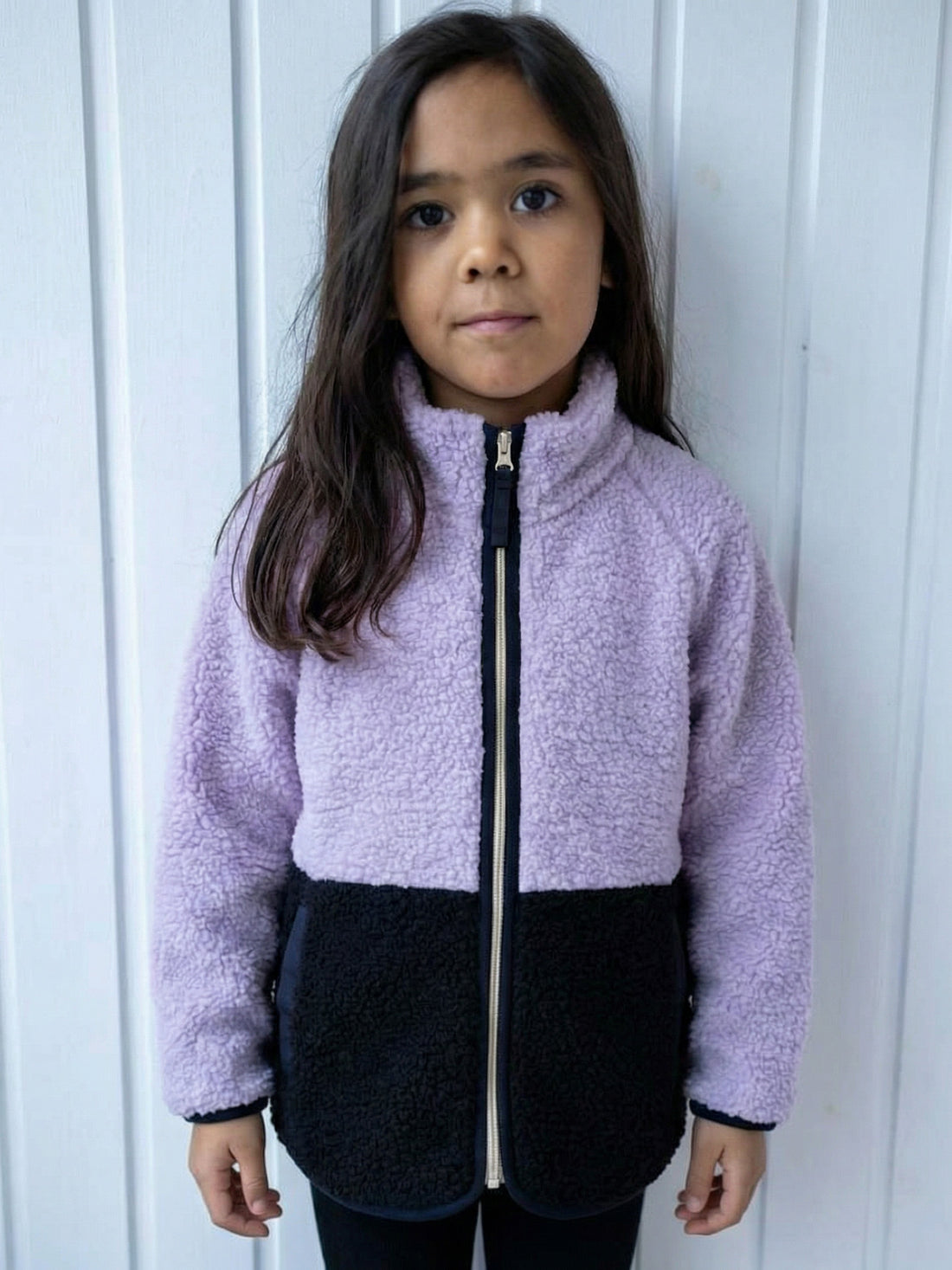 ESS - Danetalent Fleecejacke Light Viola/Dk Navy