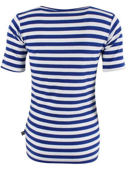 ESS - Danefriend Ribbing Tee Deep Blue/Chalk