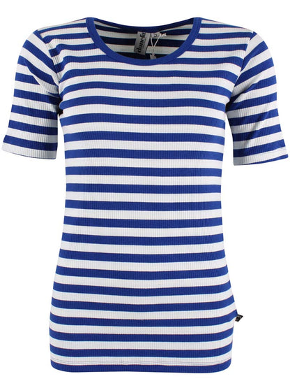 ESS - Danefriend Ribbing Tee Deep Blue/Chalk