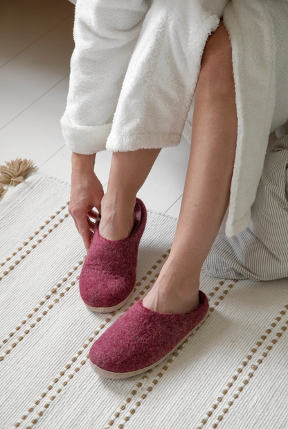 Egos Copenhagen Wool Slipper Bordeaux