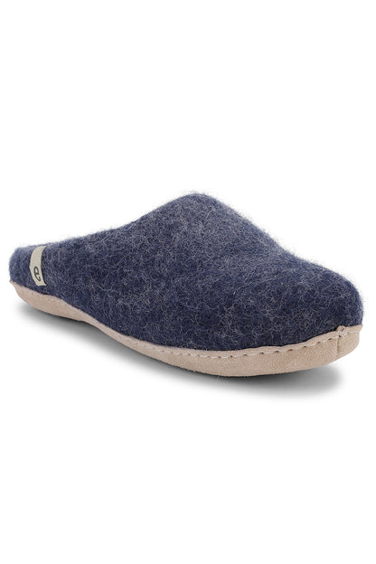 Egos Copenhagen Wollpantoffel Blau