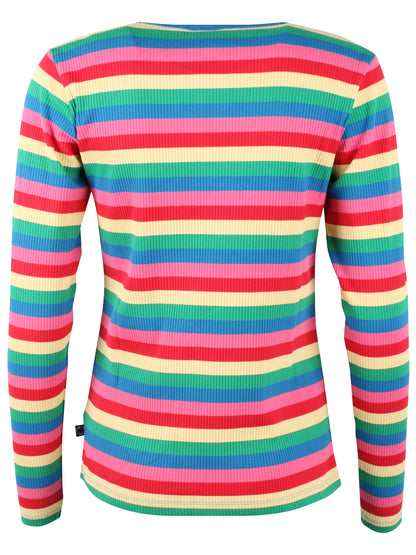 ESS - Danepartner LS ribbing tee Candypop