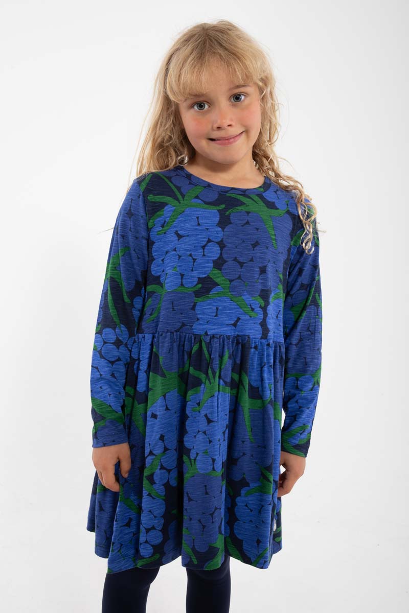 ORGANIC - Danemerete Dress Deep Blue MAXIBERRY