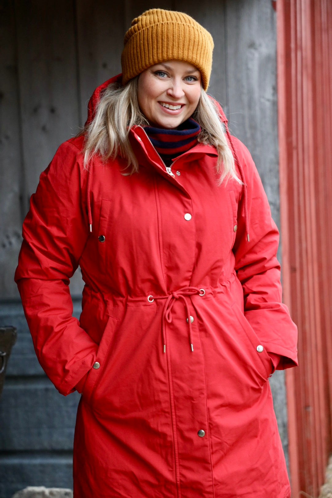 Danenora Winter Parka Dk Red