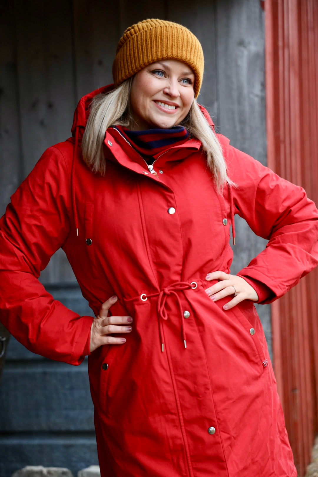 Danenora Winter Parka Dk Red