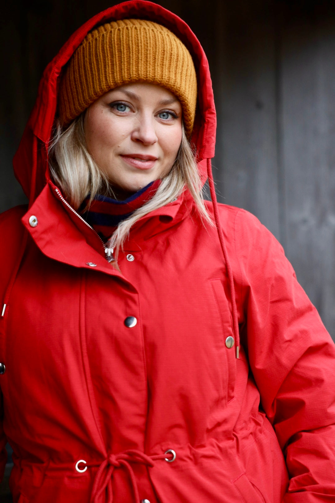Danenora Winter Parka Dk Red