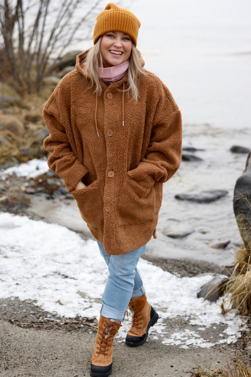 Danewillow Fleece Jacket Tobacco