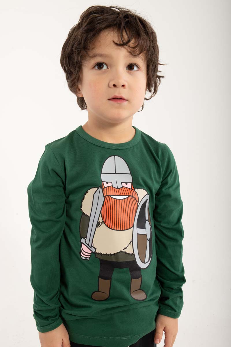 Longsleeve til børn med viking