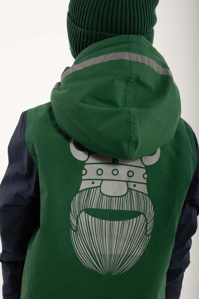 Vinterjakke til børn med viking