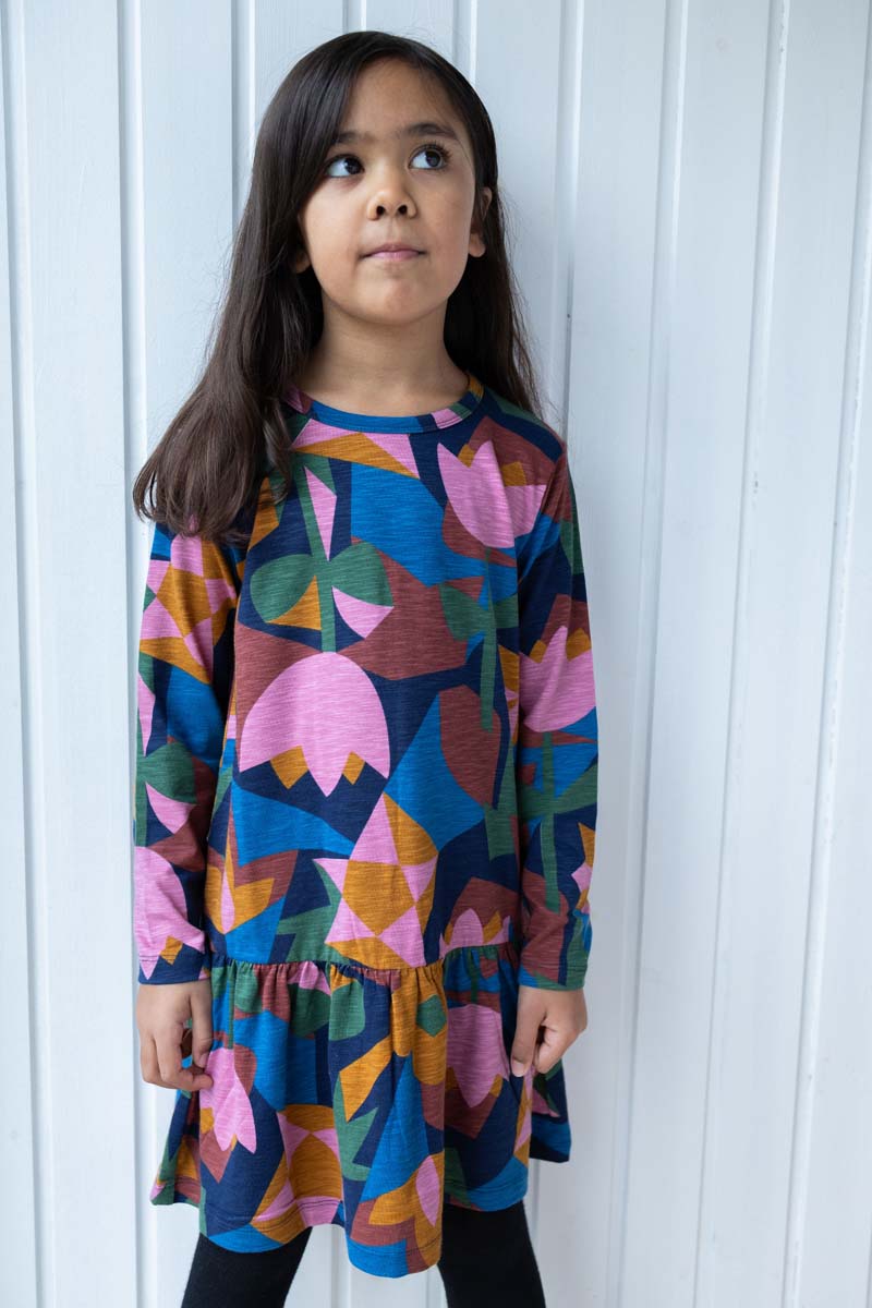 Kjole til børn med mønster