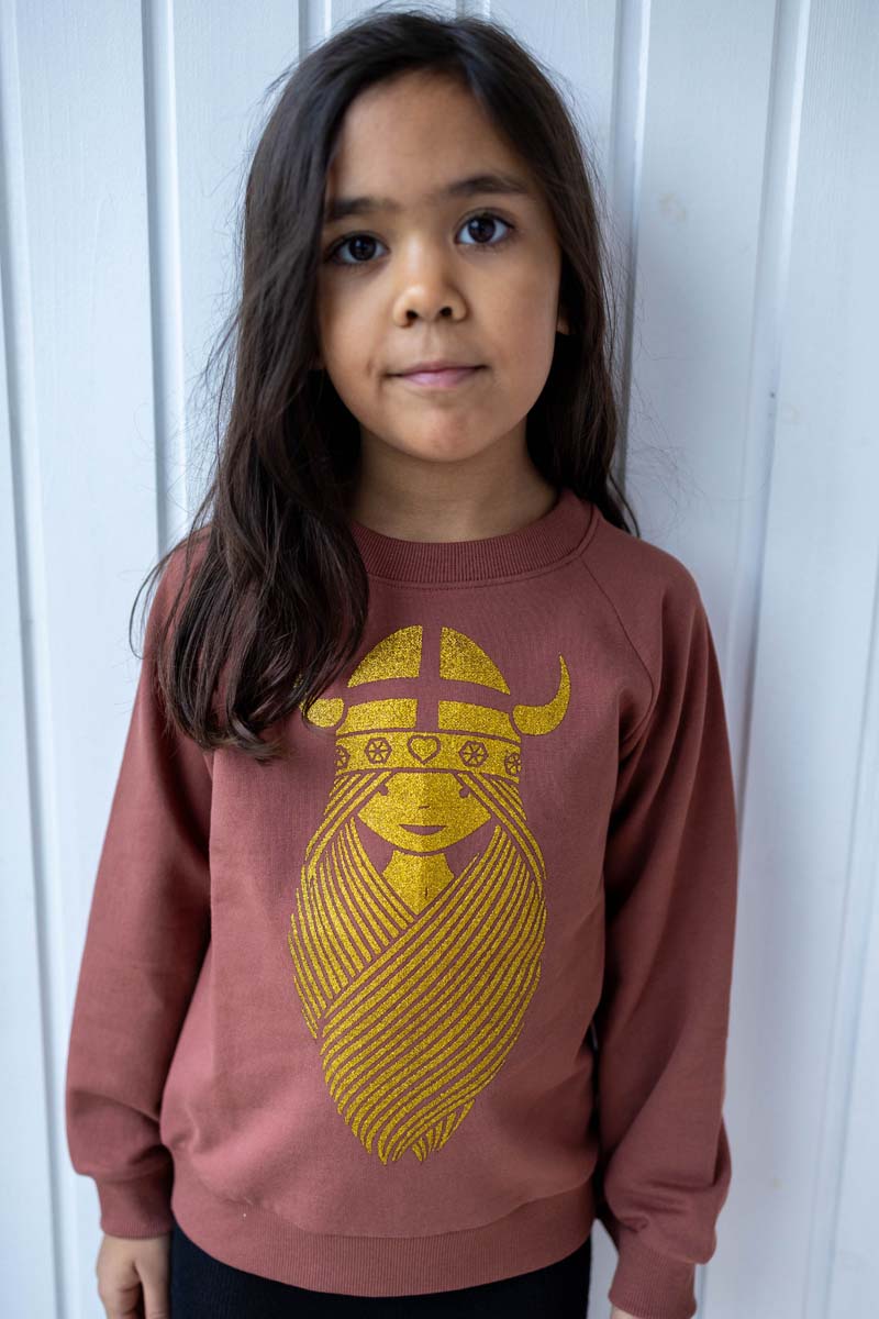 Sweater til børn med Viking