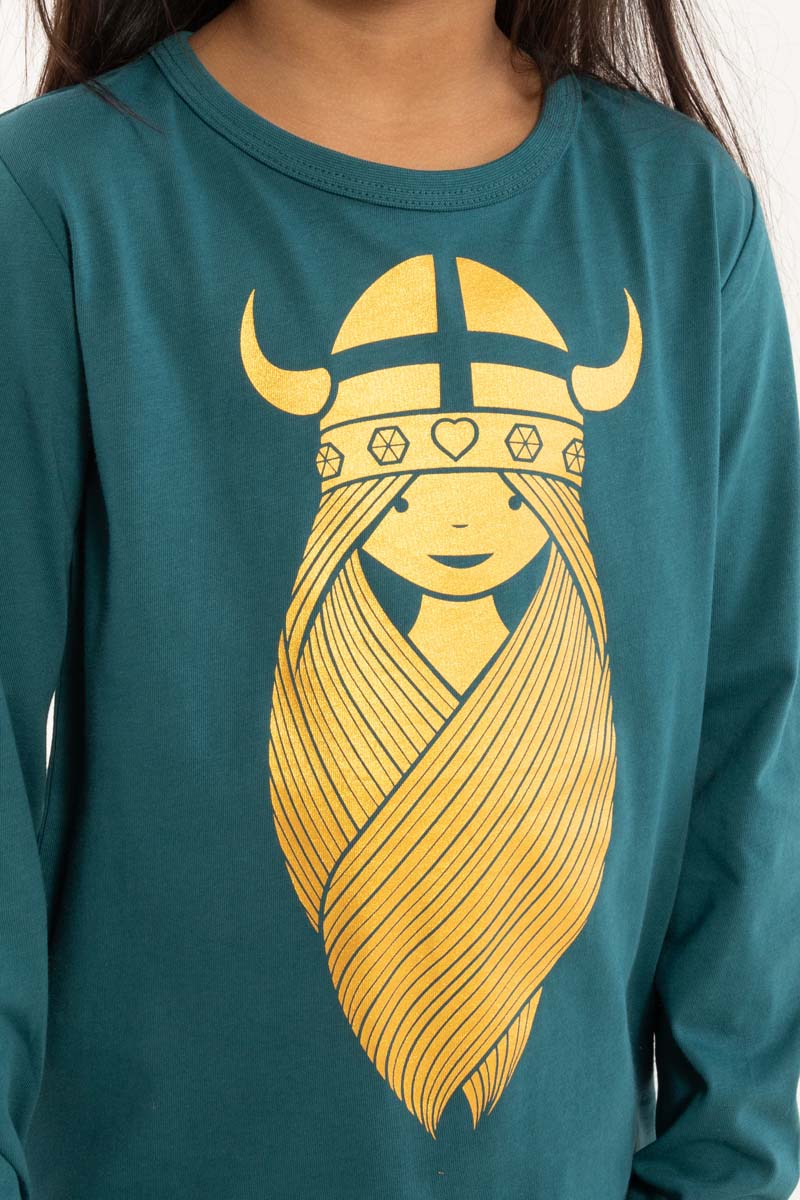 Bluse med viking til børn