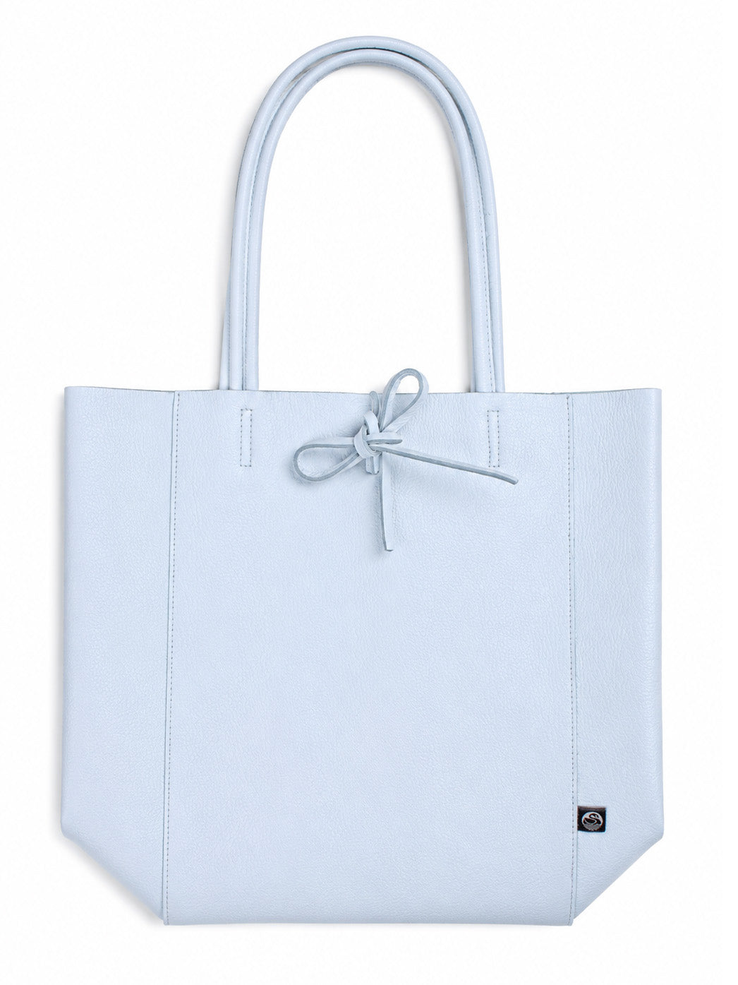 ESS - DaneHolstein Leather Tote Bag Ice Blue