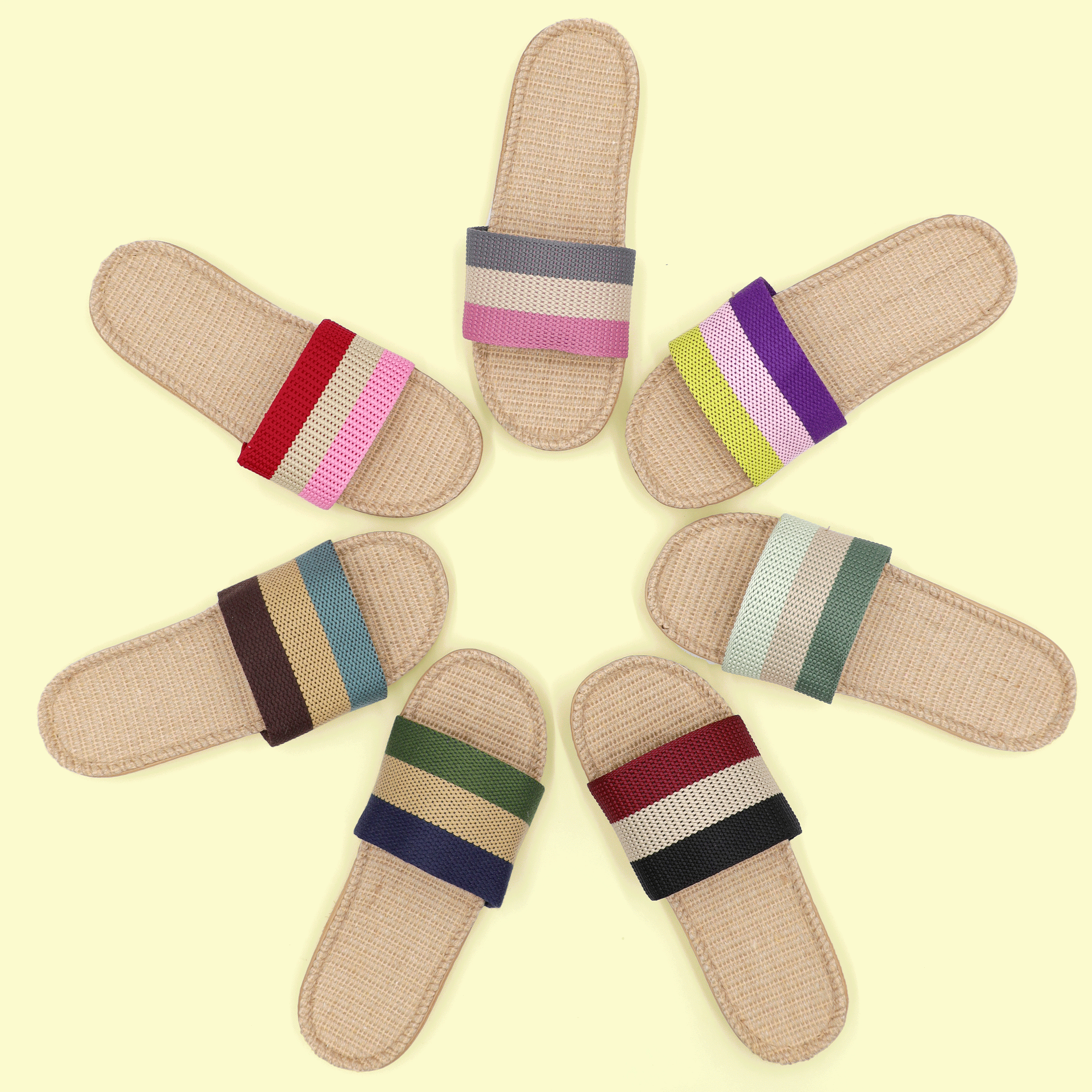 Danelulu Slippers Red/Beige/Black