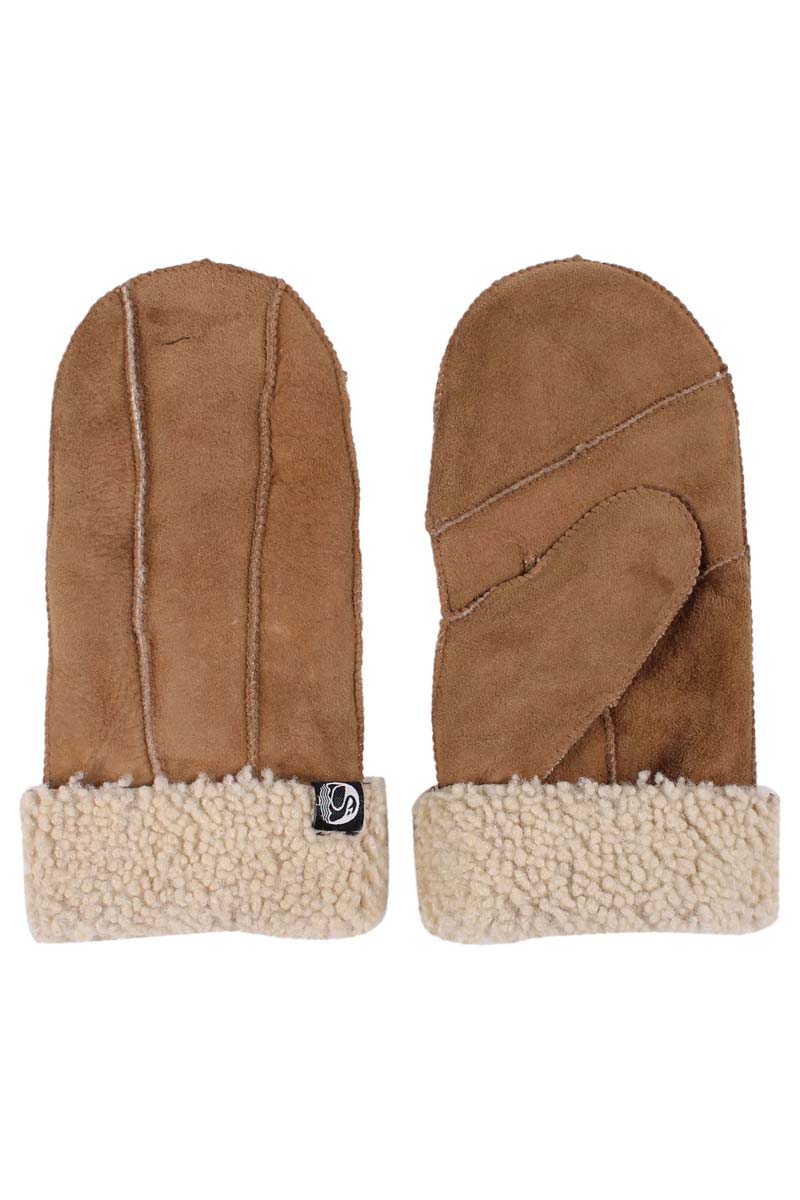 No Waste Sheepskin Gloves Cognac