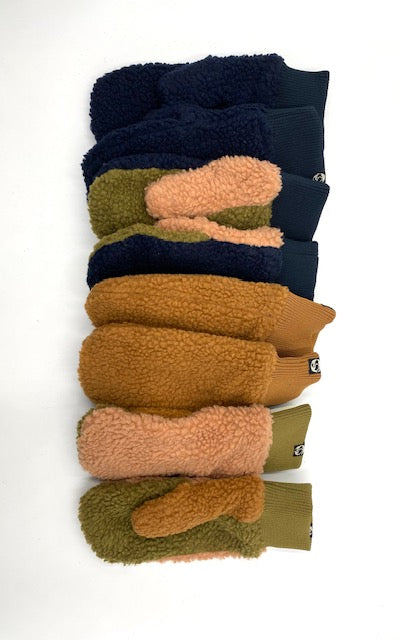 ESS - Danepuff Paws Fleece Mittens Navy