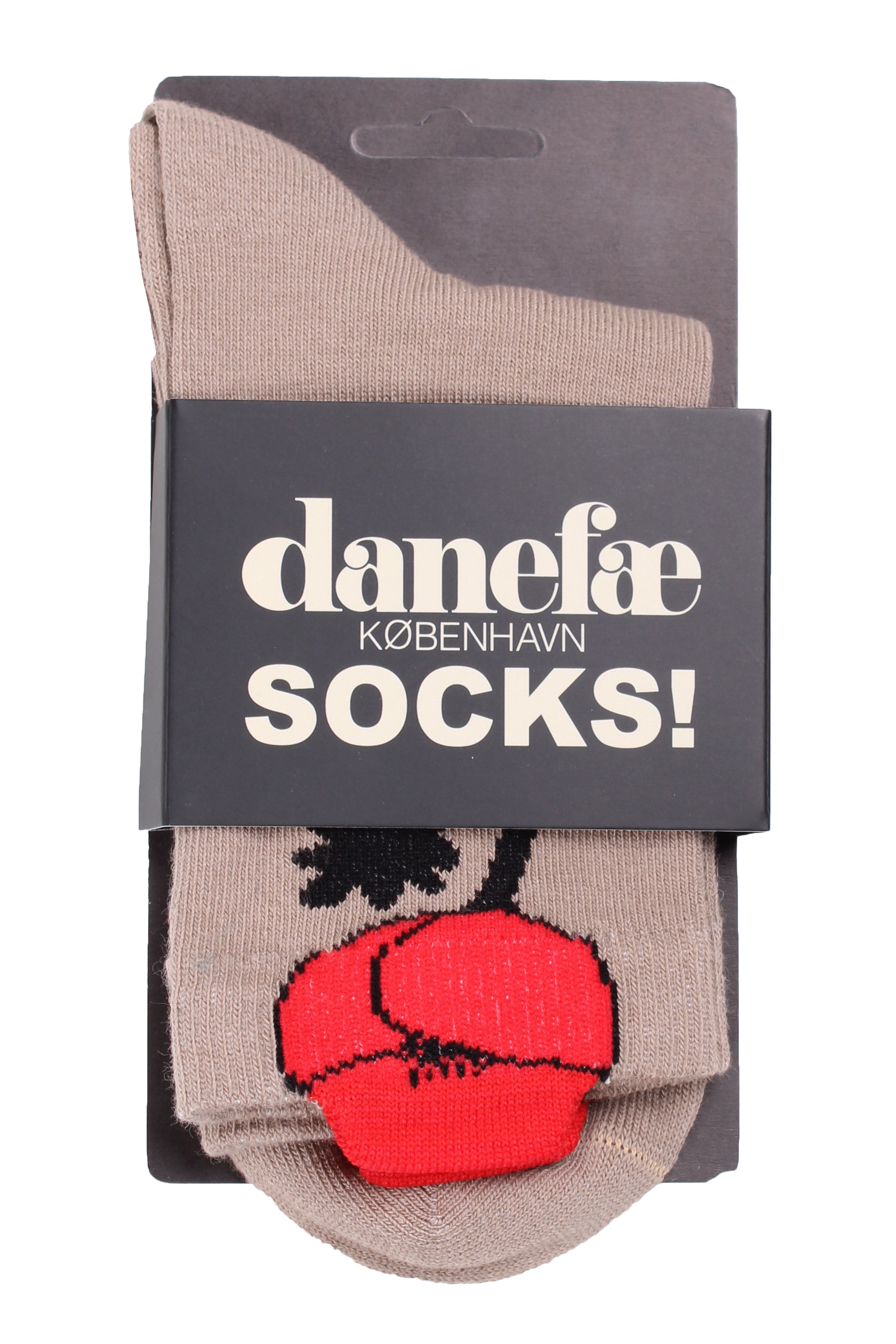 Søde sokker i smuk rosa med valmue til kvinder fra Danefæ