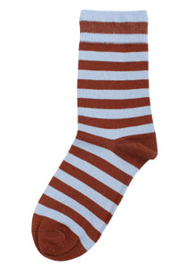 Danecountryside Wool Socks Dk Brick/Lt Blue Grey