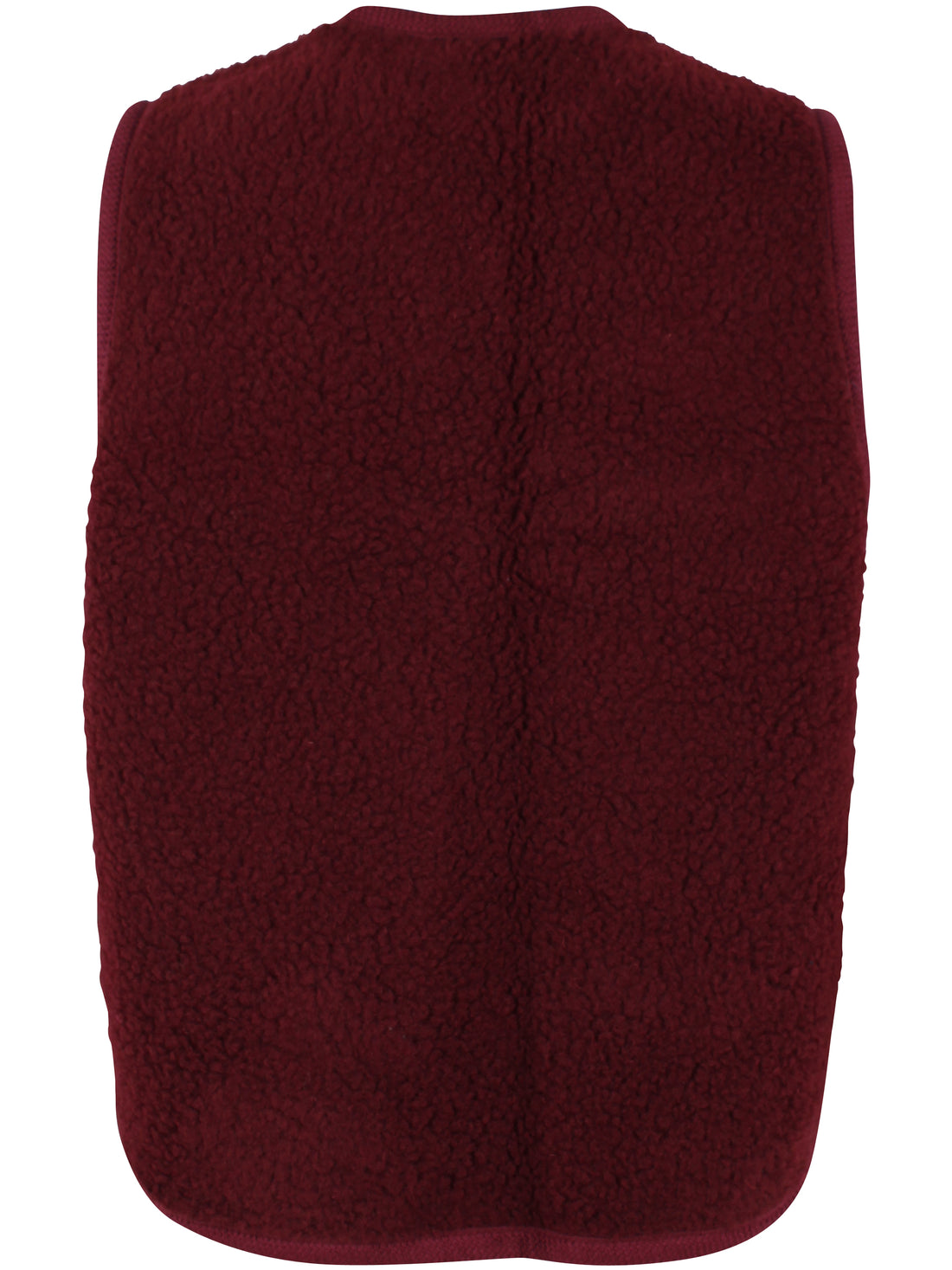 Danecobra Wool Fuzzy Fleece Vest Dark Wine