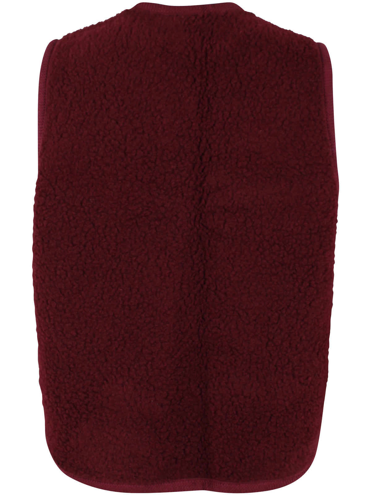 Danecobra Wool Fuzzy Fleece Vest Dark Wine