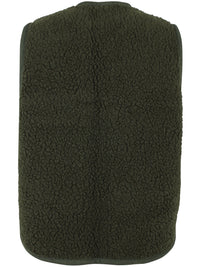 Danecobra Wool Fuzzy Fleece Vest Dark Army