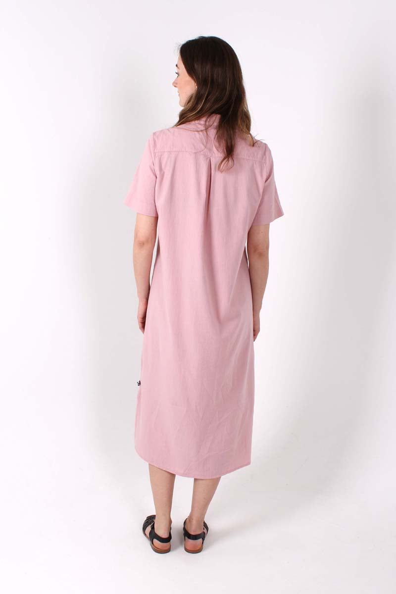 Danepippi SS Seersucker Kleid Cold Rose