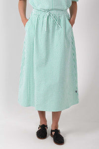 Danespresso Heavy Seersucker Skirt Green/Chalk