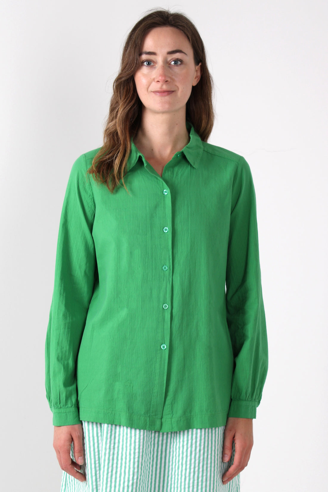 Danerosemary Seersucker Shirt Green