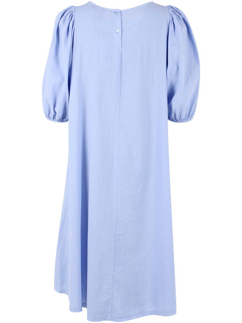 Daniris Seersucker Kleid Eisblau