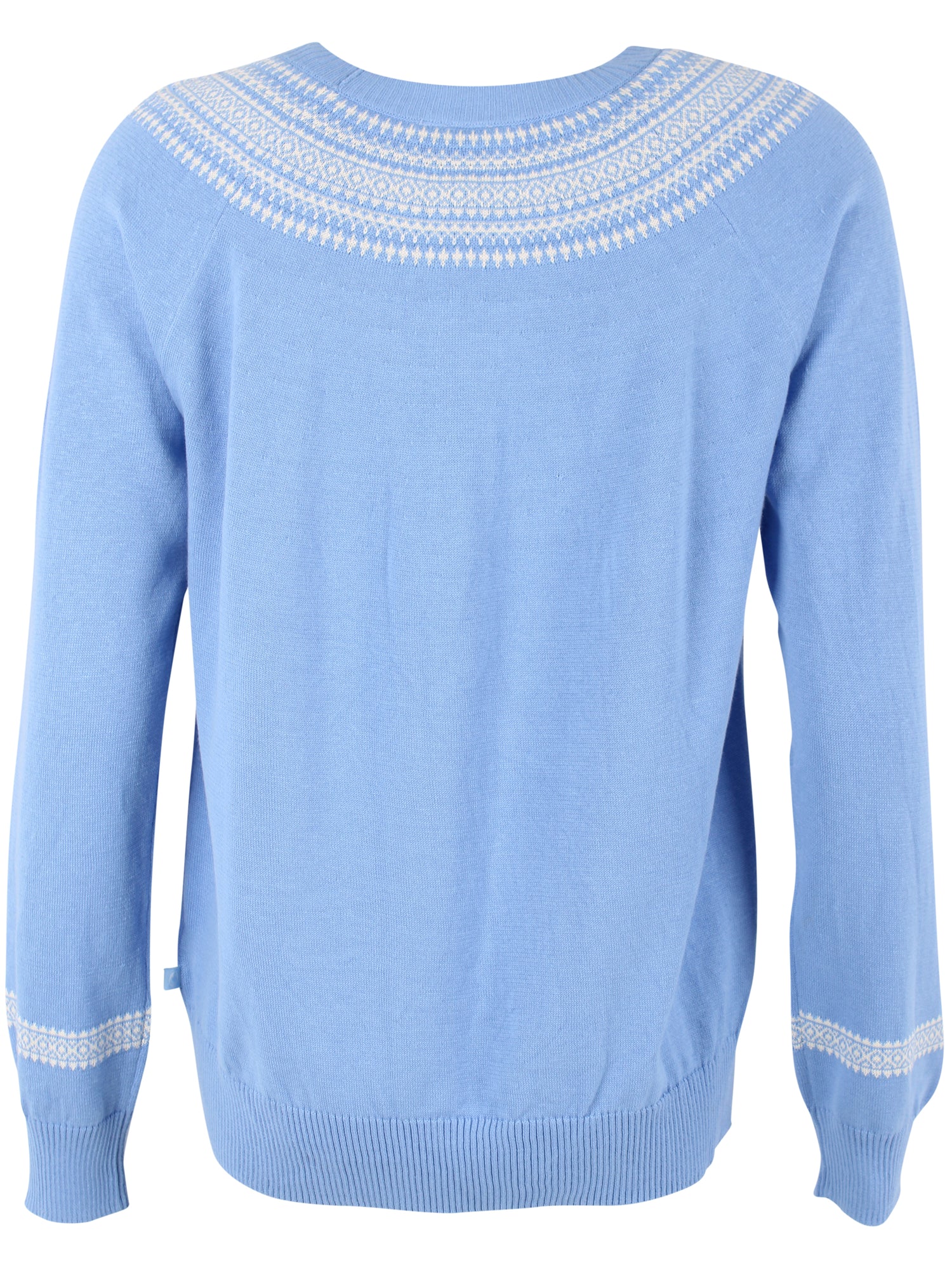 Danebright Light Cotton Knit Sweater Waterblue/Chalk