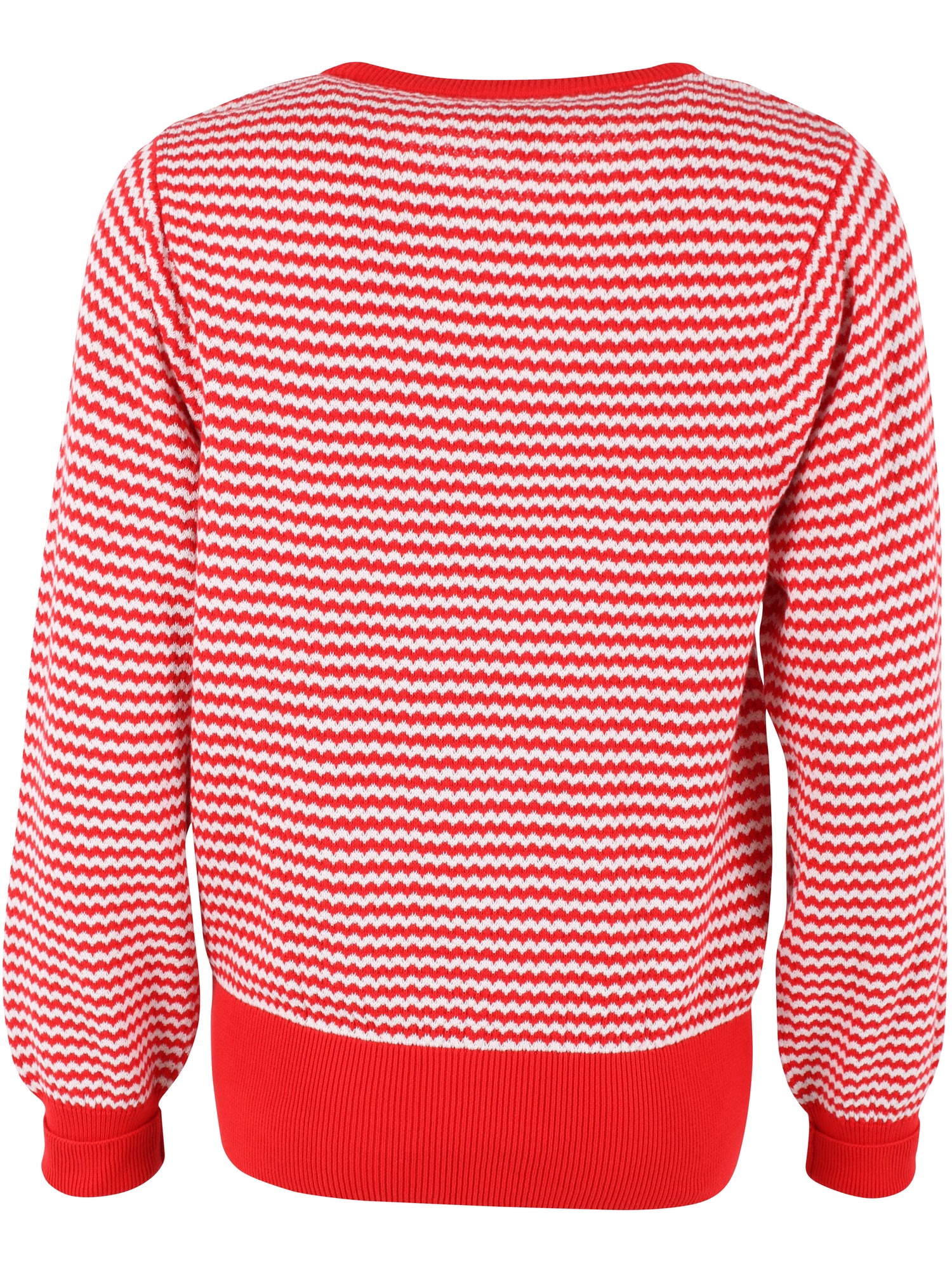 Danefox Pearl Knit Sweater Summer Red/Chalk