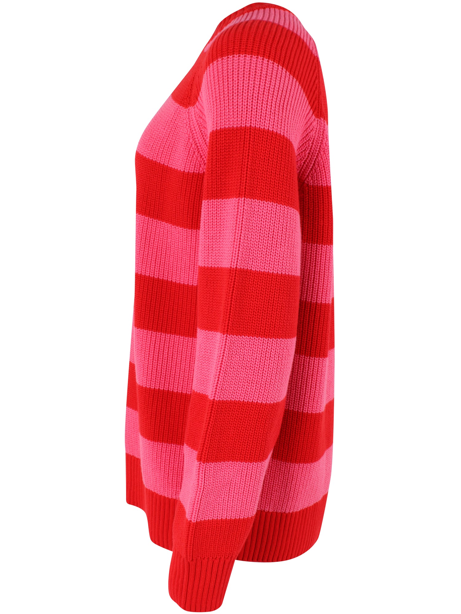 Danejumbo Rib Sweater Summer Red/Bright Pink