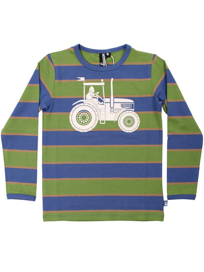 Bluse til børn med viking på traktor