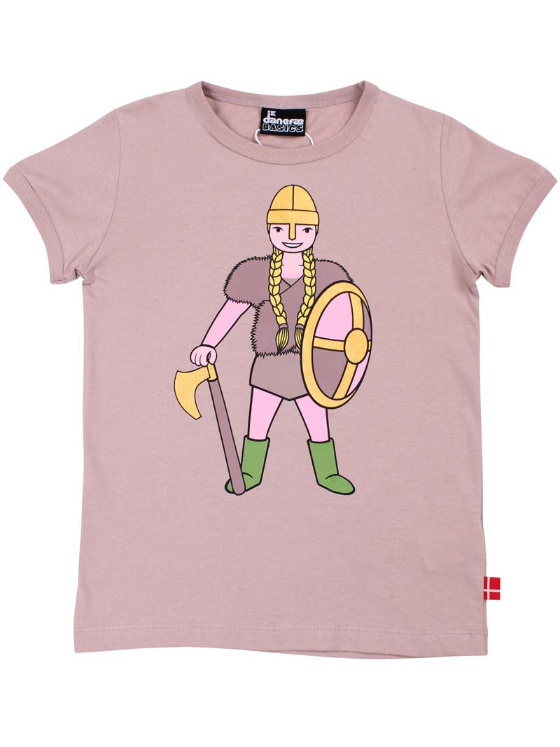 T-shirt med viking til børn