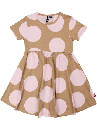 Danebasic Lollipop Dress Light Rose/Beige BIG DOTS