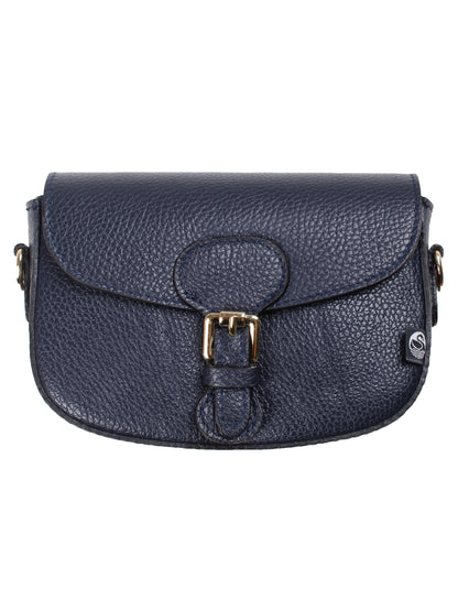 Danebernadotte Leather Shoulder Bag Dark Navy