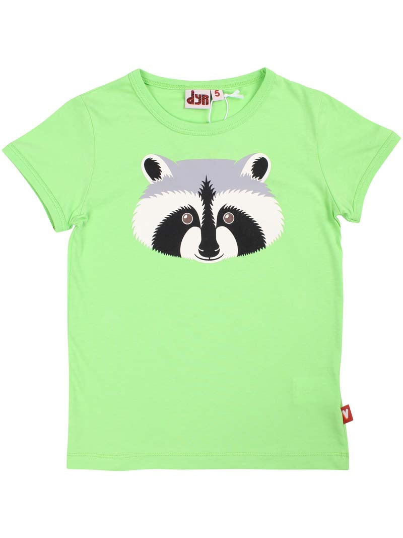 t-shirt til børn med vaskebjørn