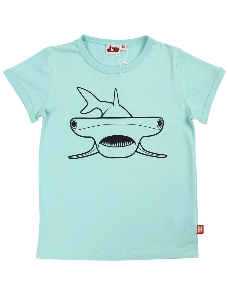 Børne t-shirt til børn med hammerhaj 