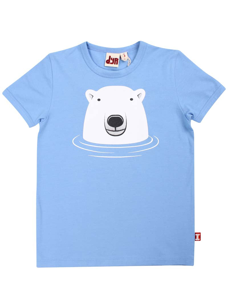 T-shirt til børn med isbjørn