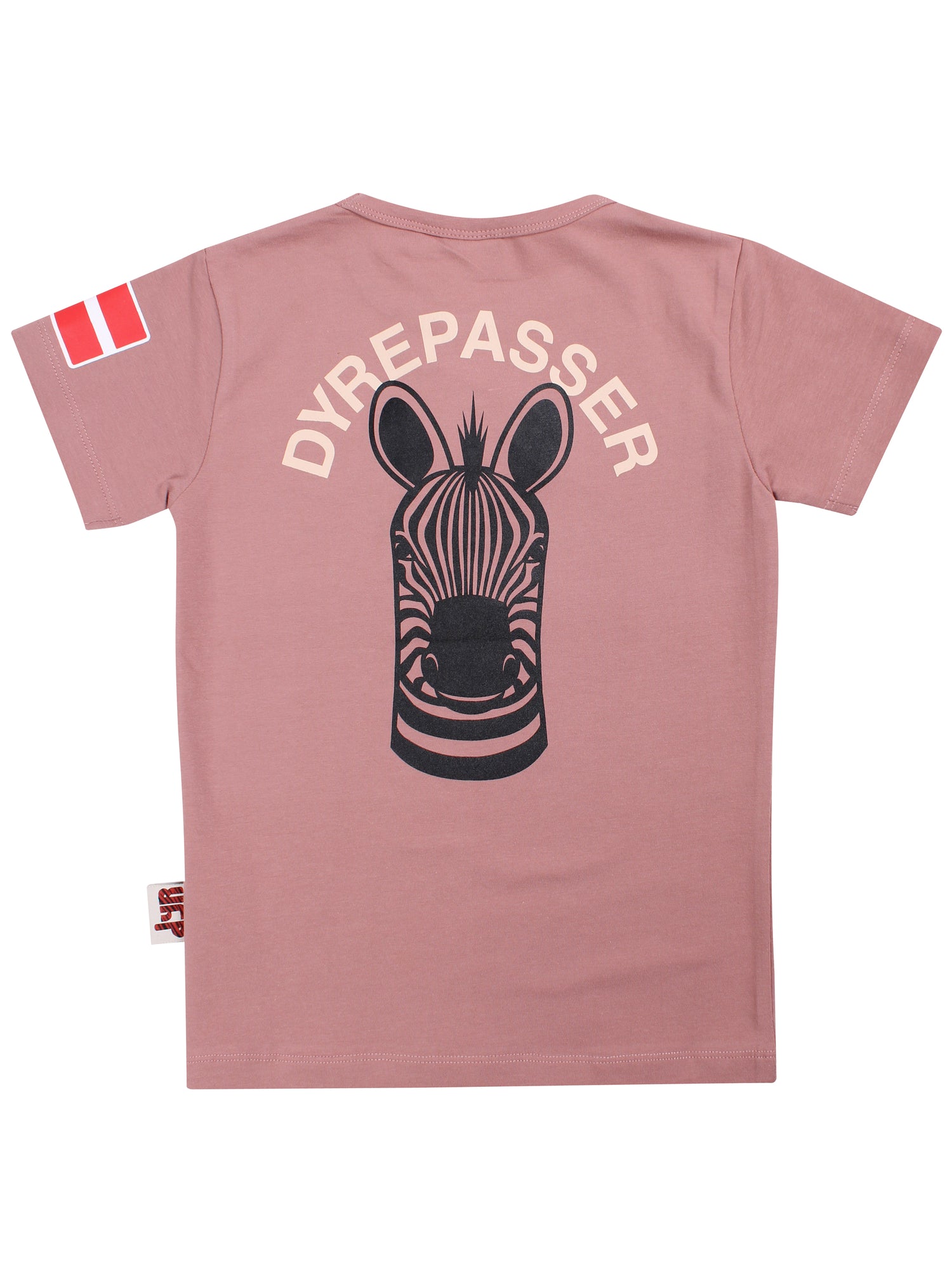 Dyrepasser T-shirt Dk Rose Beige ZEBRA