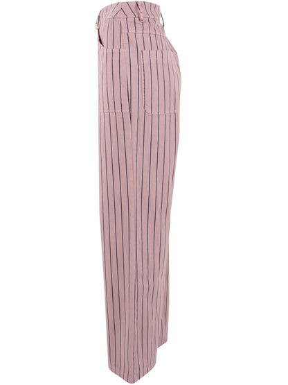 Danedaisy Stretch Canvas Pants Light Rose/Dk Navy