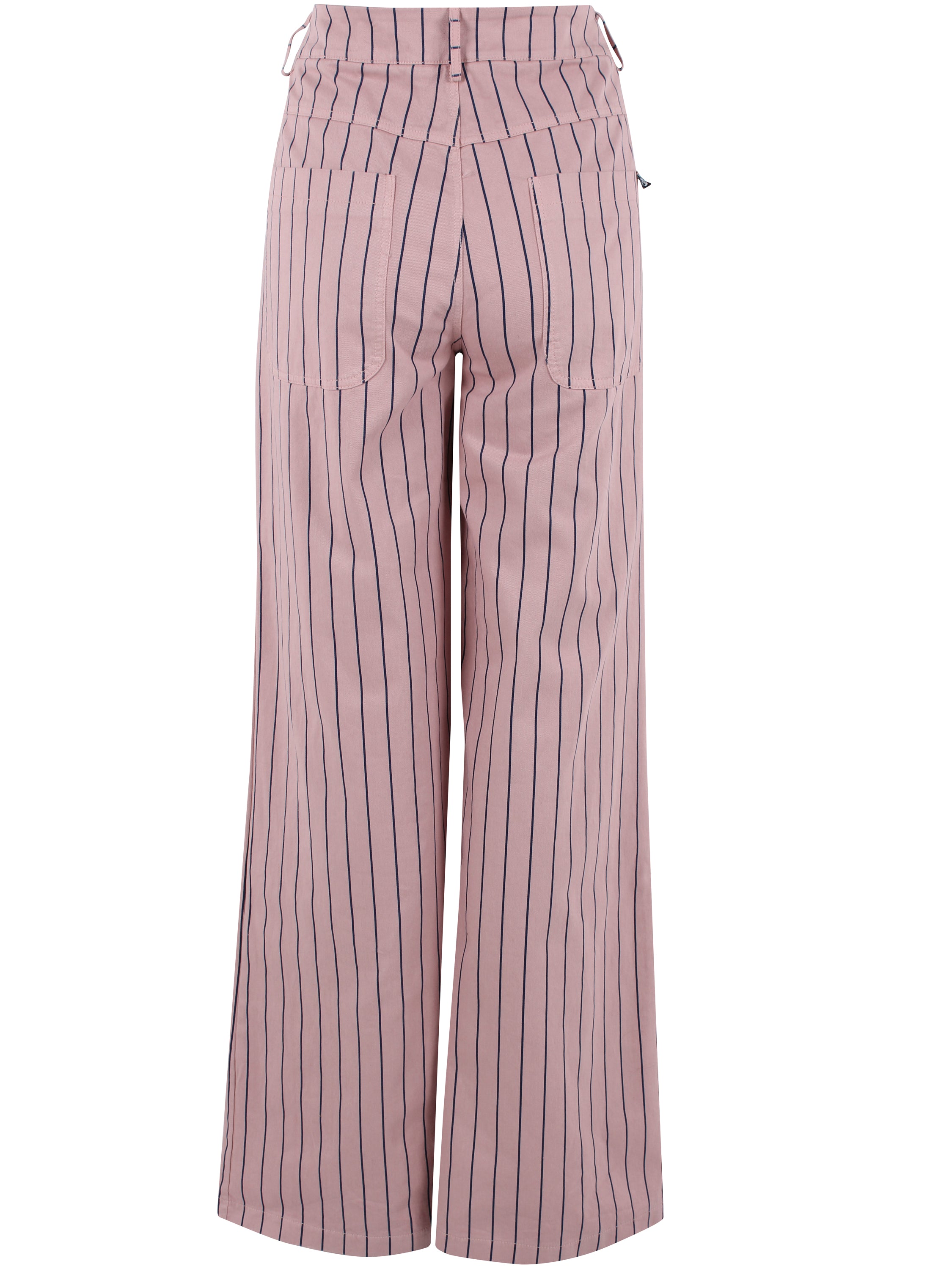 Danedaisy Stretch Canvas Pants Light Rose/Dk Navy