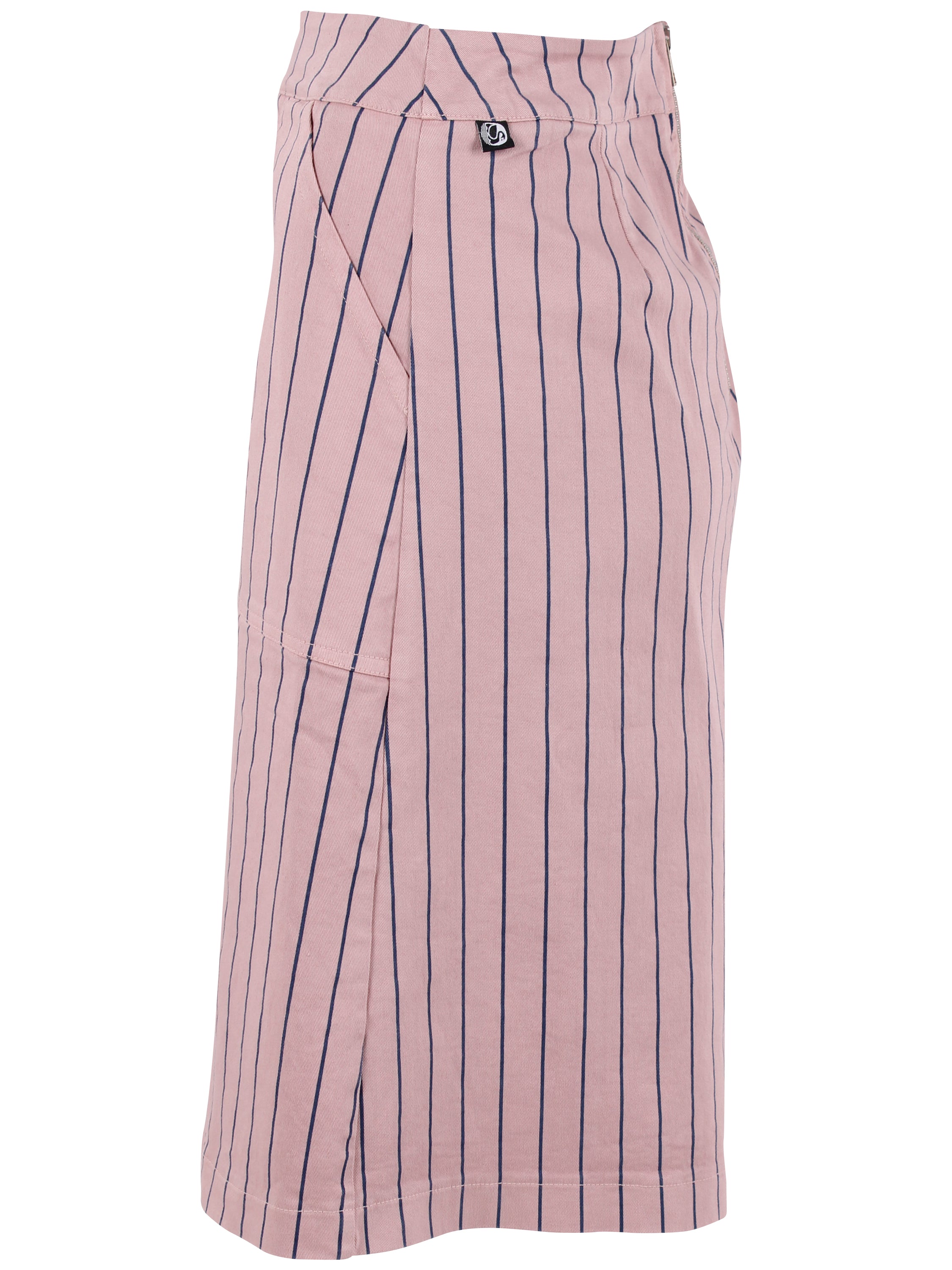 Danekage Stretch Canvas Skirt Light Rose/Dk Navy