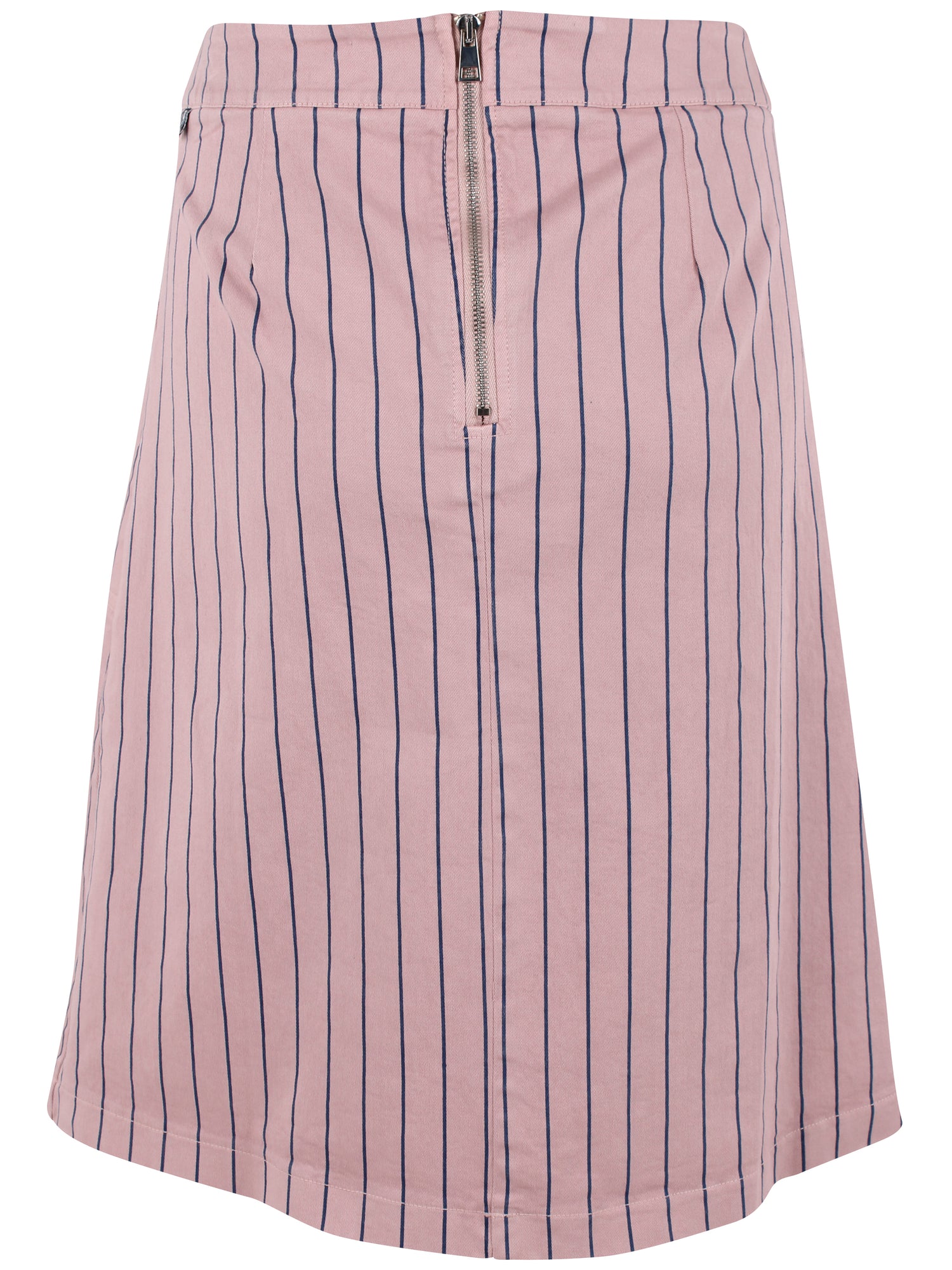 Danekage Stretch Canvas Skirt Light Rose/Dk Navy